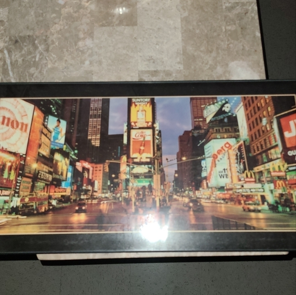Framed photo Times Square